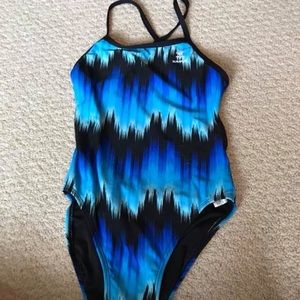 Swim team suit.